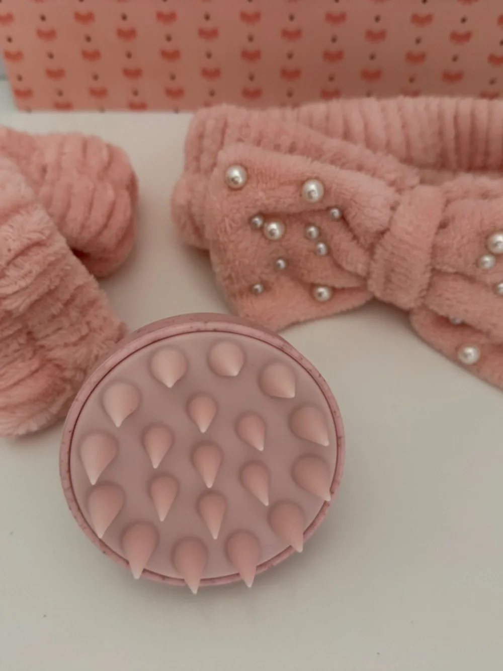 Enchante Accessories | SPA TIME COLLECTION | Headband Wristbands Scalp Scrubber